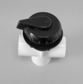 10614 Valve ASSEMBLY,  WATERW, Vert 2 Port(Divrtr), Top Acc, Notched, 1in, BLACK