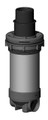 10784 FILTER ASSEMBLY,  DYNA-FLO,  2 WEIR,  5 SCALLOP,  SMOOTH FACE,  B