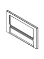 10934 FILTER PART,  100 SQ FT FRONT ACCESS,  FRONT PLATE,  BLACK