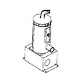 10001 Heater assembly,  vertical 5.5kW,  240V,  Tifel coated element for LONGer life,  36in cord