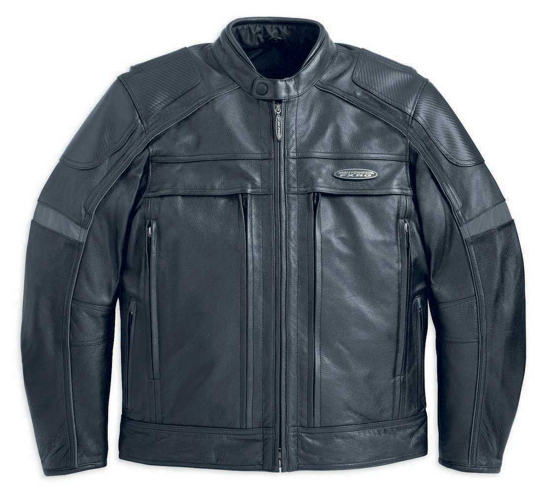 HarleyDavidson® Men's FXRG Leather Jacket With Pocket System 9804012VM Wisconsin HarleyDavidson