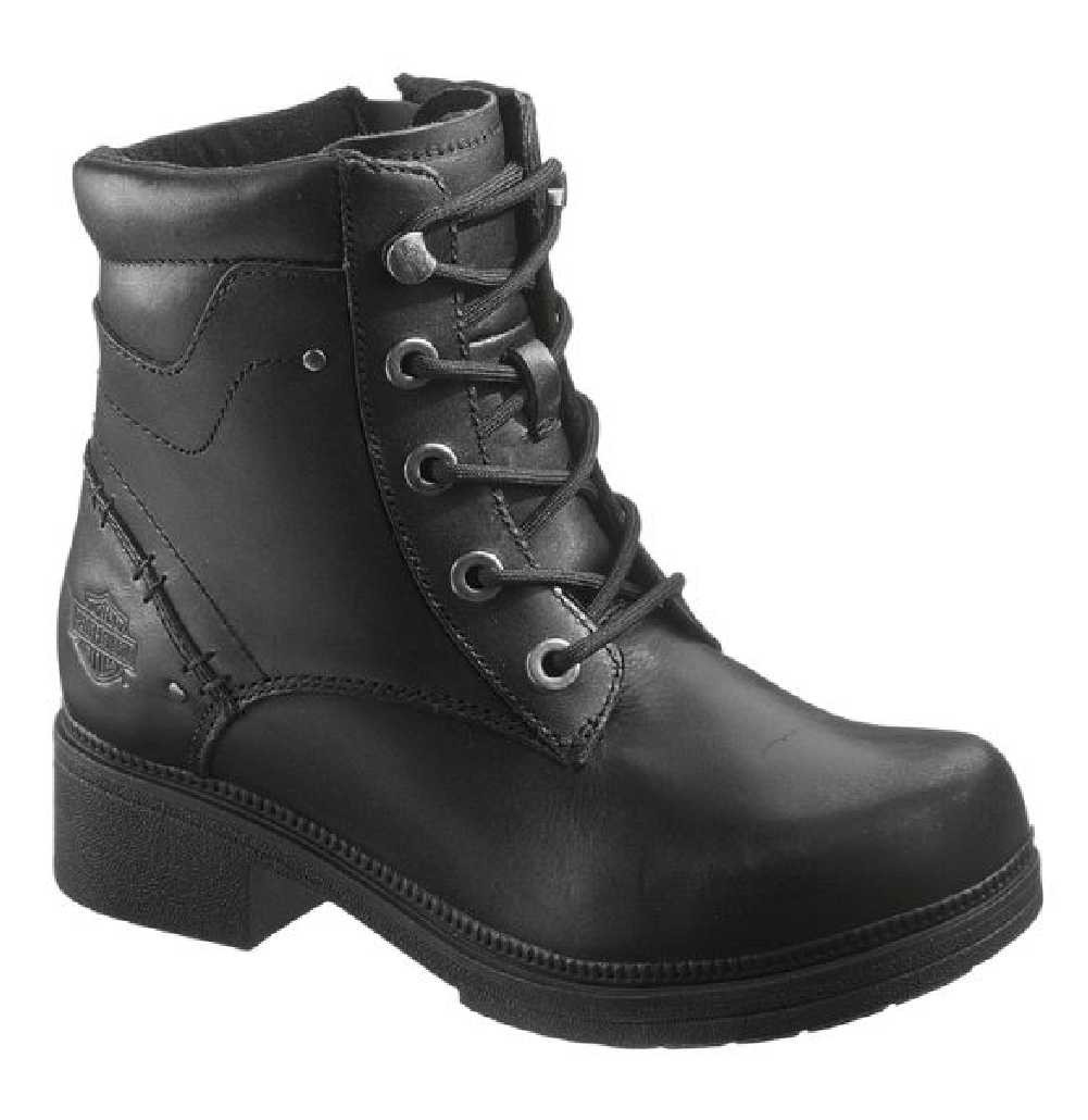 HarleyDavidson® Women's Elowen Black Motorcycle Boots, 5.5Inch, 1.5