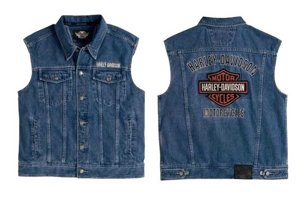 HarleyDavidson® Men's Bar & Shield Logo Denim Vest 9904108VM