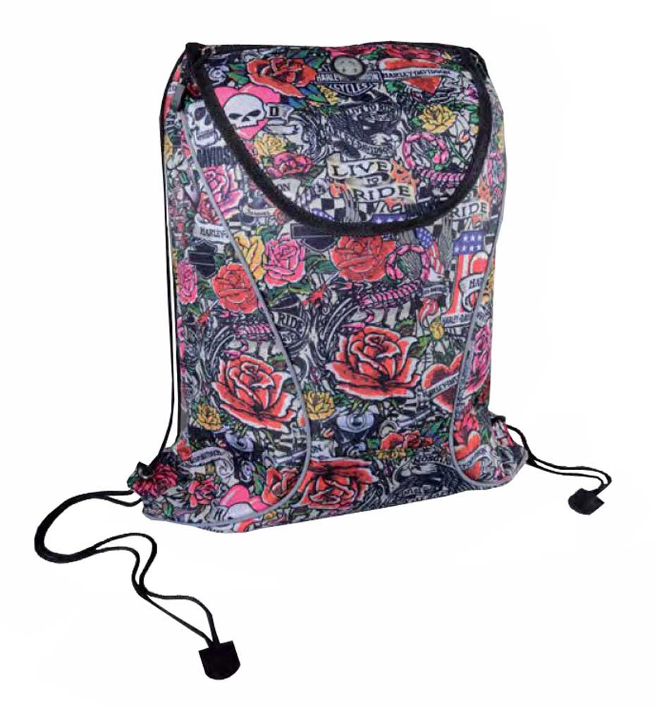 HarleyDavidson® Sling Backpack, Lightweight & Durable Tattoo Design