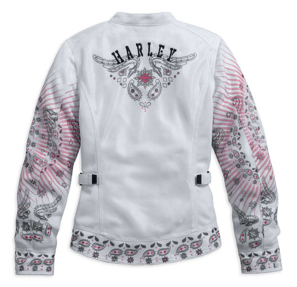 HarleyDavidson® Women's Eyrie Mesh Riding Functional Jacket, White