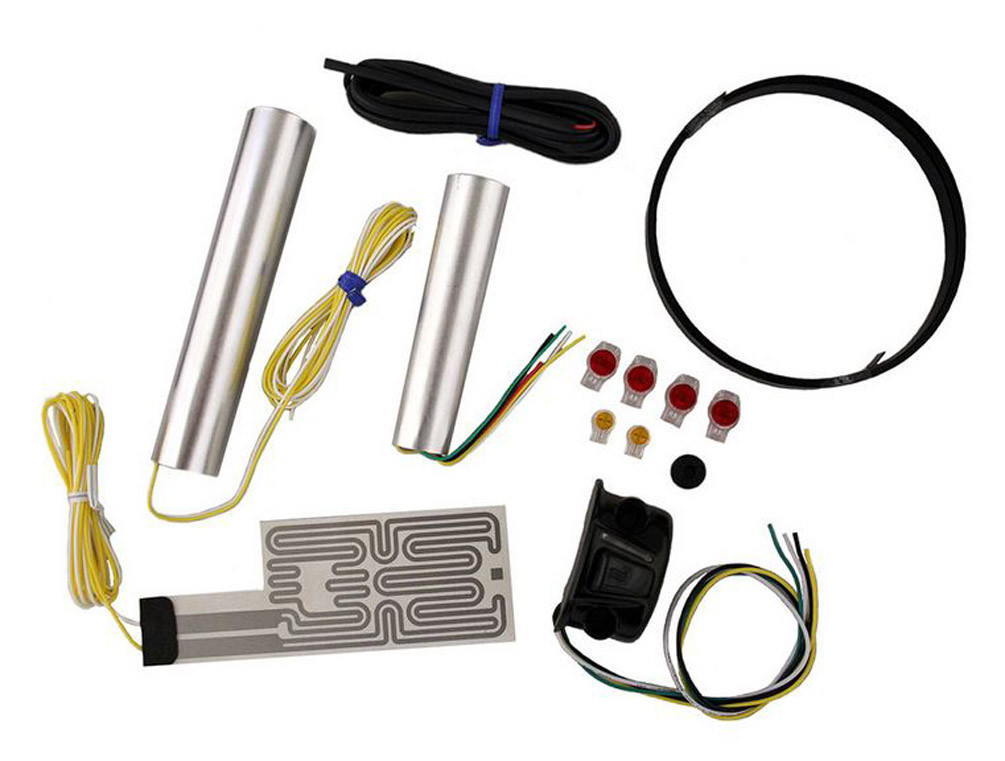 Heat Demon Motorcycle Grip Heater Kit FourLevel Controller, Black Left