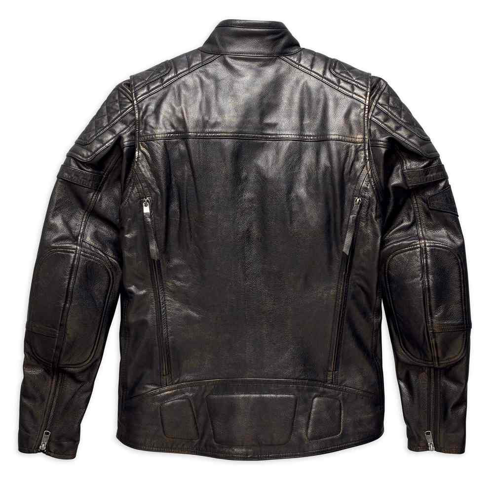 Harley-Davidson® Men's Benson Lightweight Leather Jacket, Black 97155 ...
