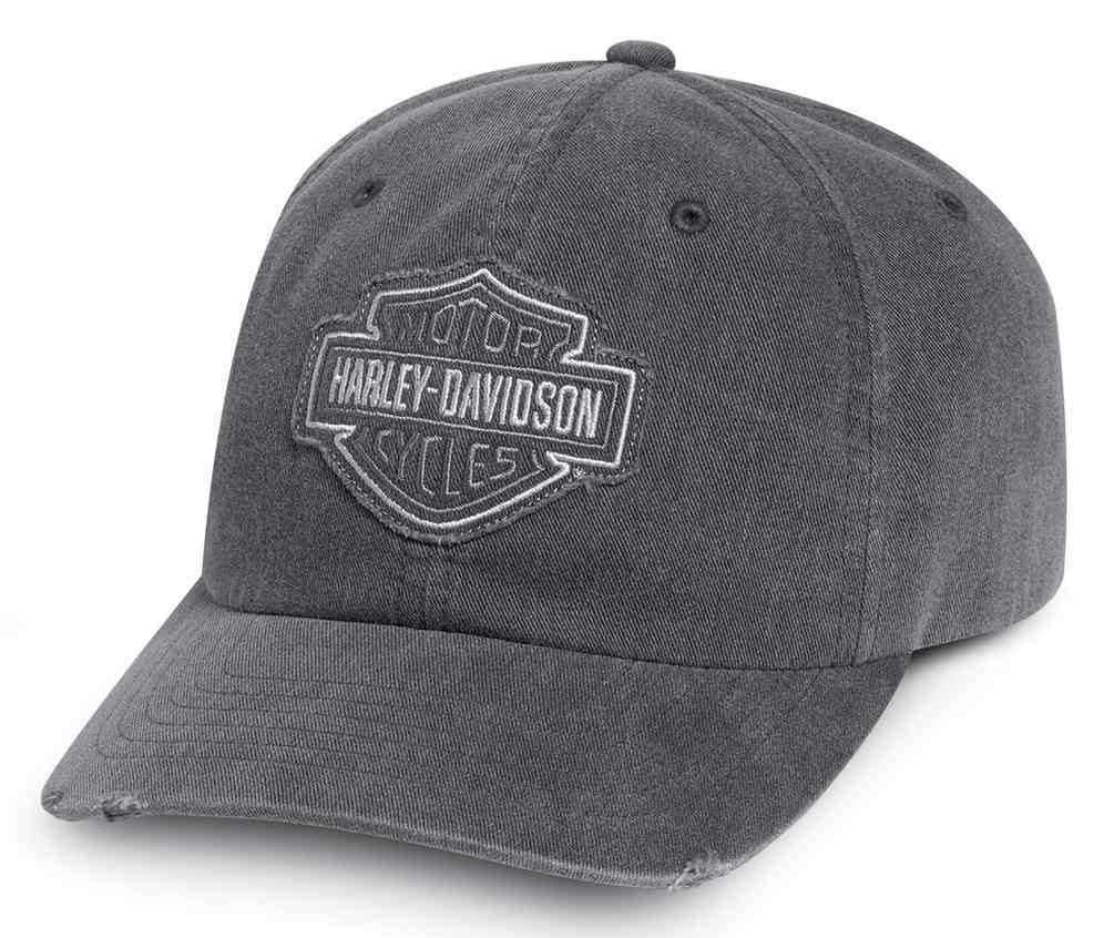 Harley-Davidson® Men's Frayed Tonal B&S Logo Baseball Cap, Gray 99414 ...