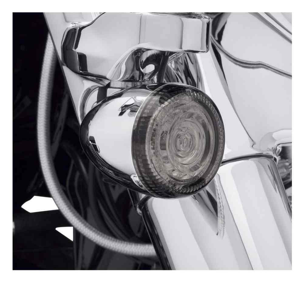 HarleyDavidson® Lenses For LED Bullet Turn Signal Insets Smoked