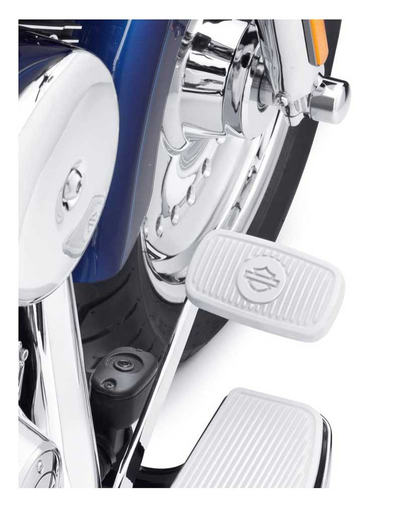 HarleyDavidson® Vintage White Large Brake Pedal Pad White Finish