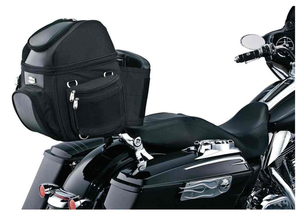 Kuryakyn Motorcycle GranTour Rack Bag Black, 14 x 20 x 18 inches 4141 Wisconsin HarleyDavidson