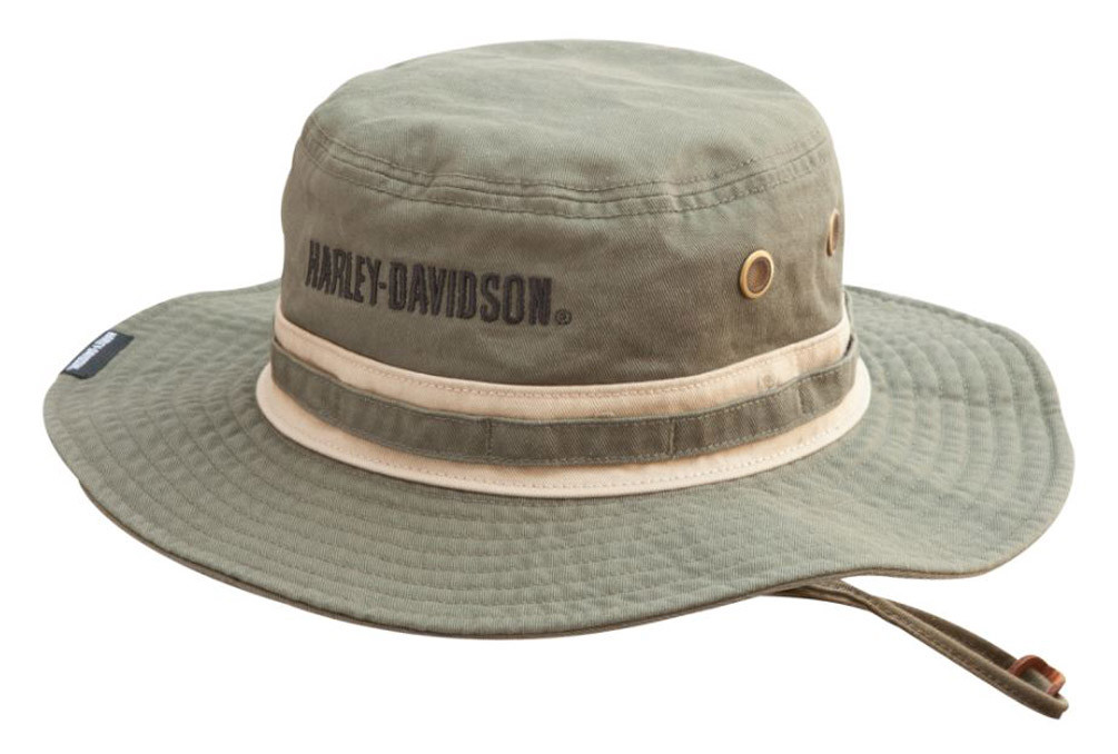 Harley-Davidson® Men's Embroidered Bar & Shield Boonie Cotton Twill Hat ...