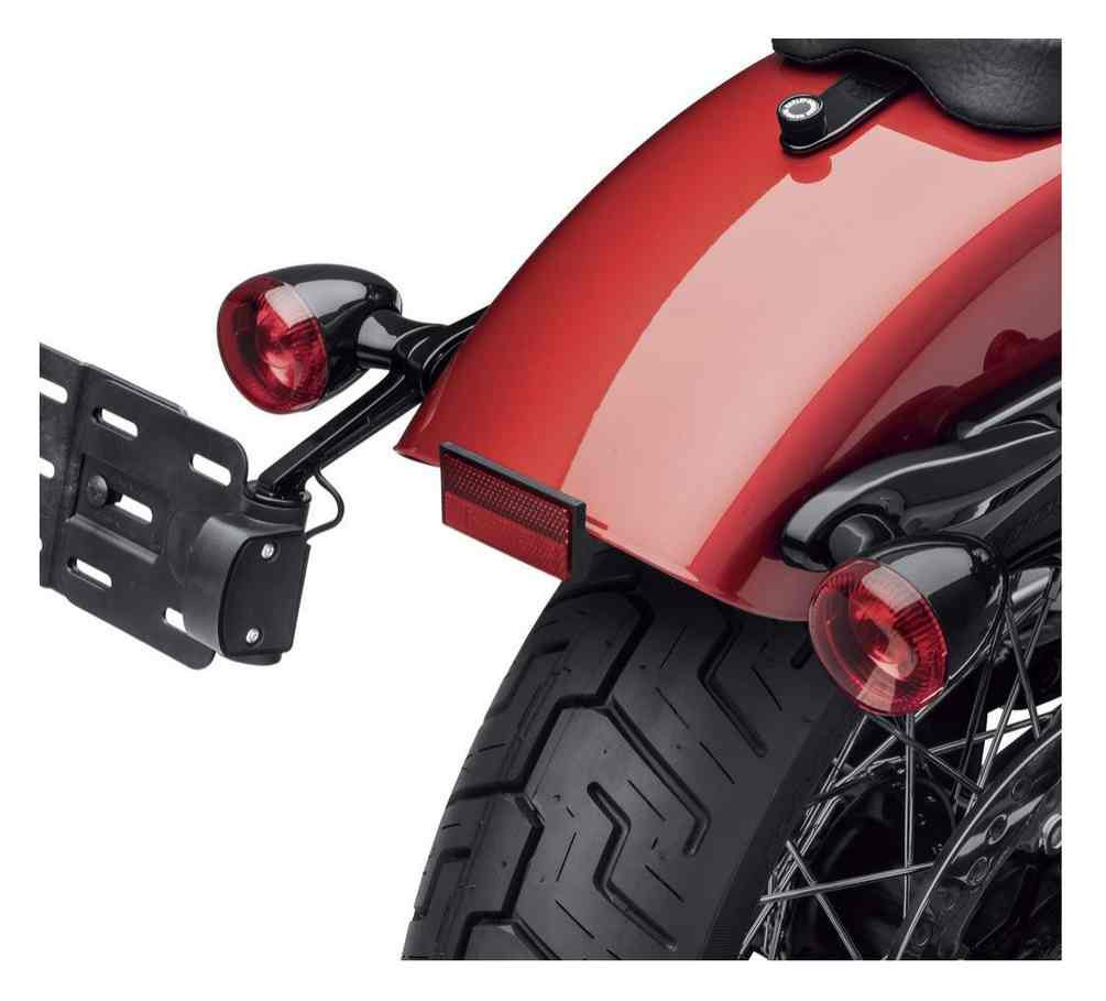 HarleyDavidson® Rear Turn Signal/License Plate Relocation Kit, Black