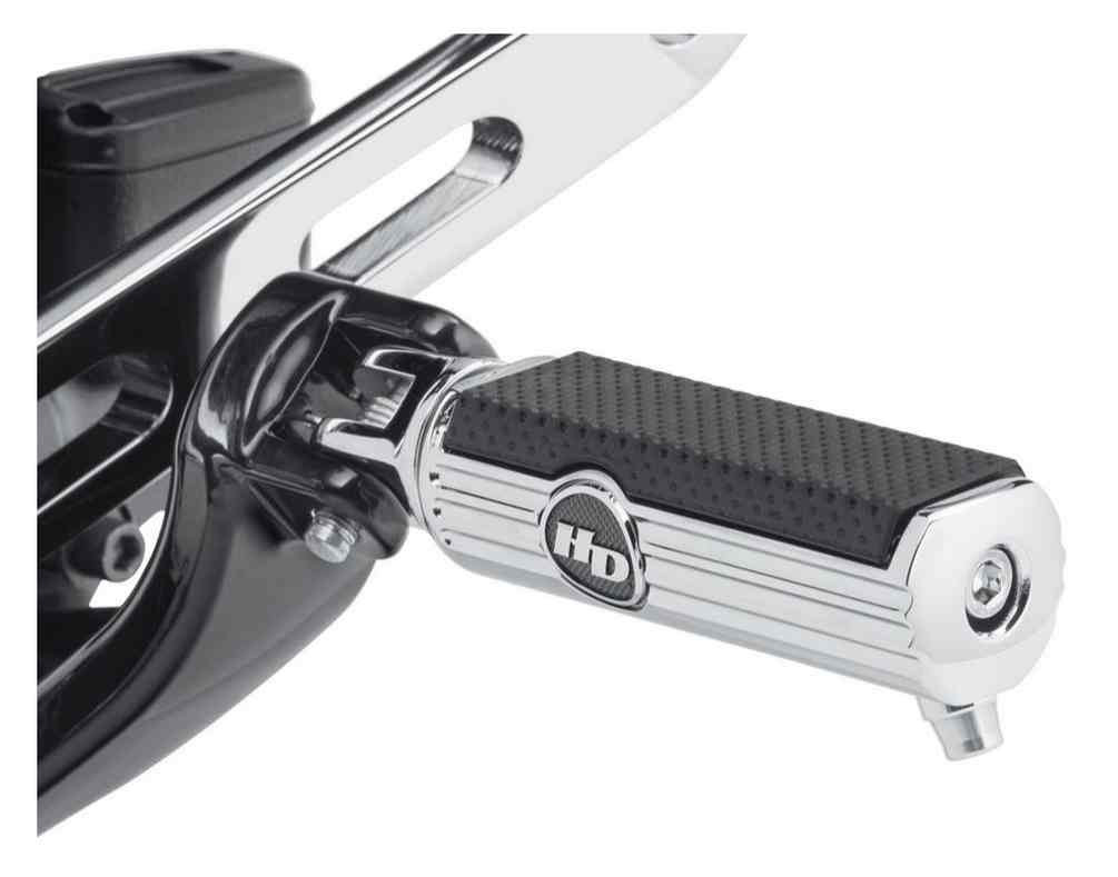 HarleyDavidson® Defiance Rider Footpegs w/ Removable Wear Peg Chrome