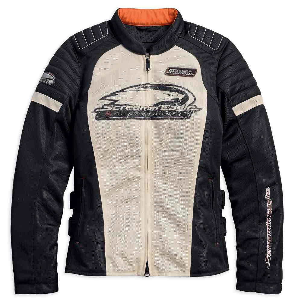 HarleyDavidson® Women's Screamin' Eagle Mesh Riding Jacket, Stone
