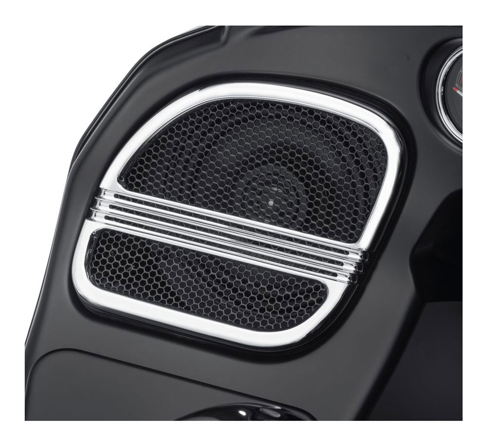 HarleyDavidson® Defiance Road Glide Fairing Speaker Grills Chrome