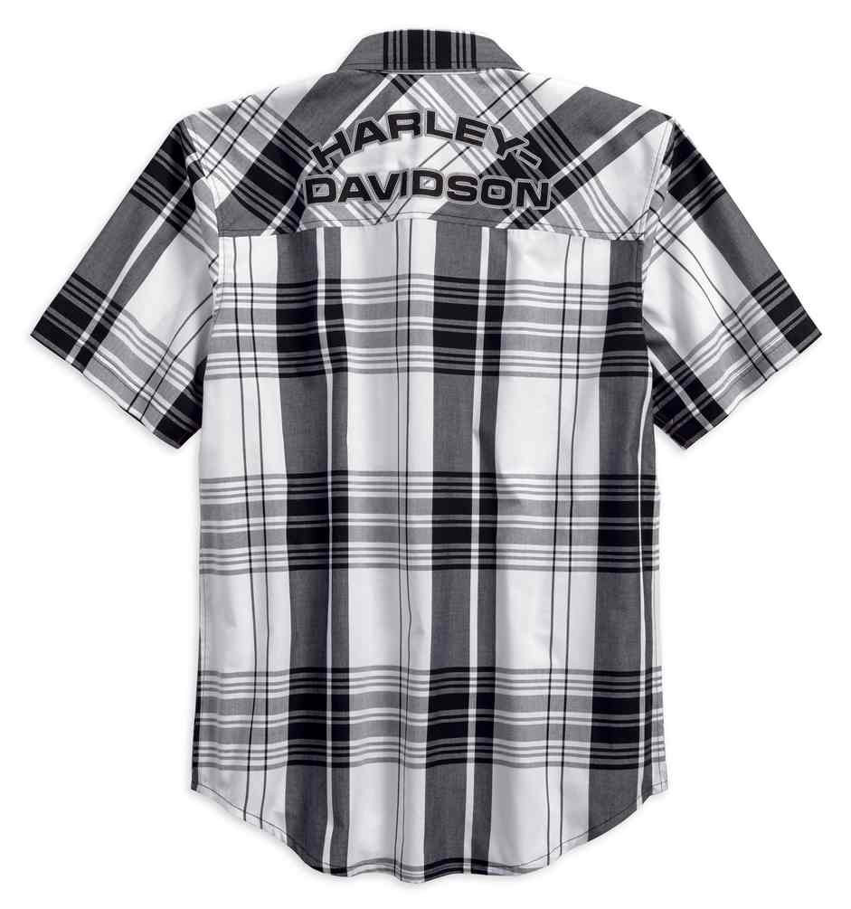 Harley-Davidson® Mens High Density Print Logo Plaid Button Up Shirt ...