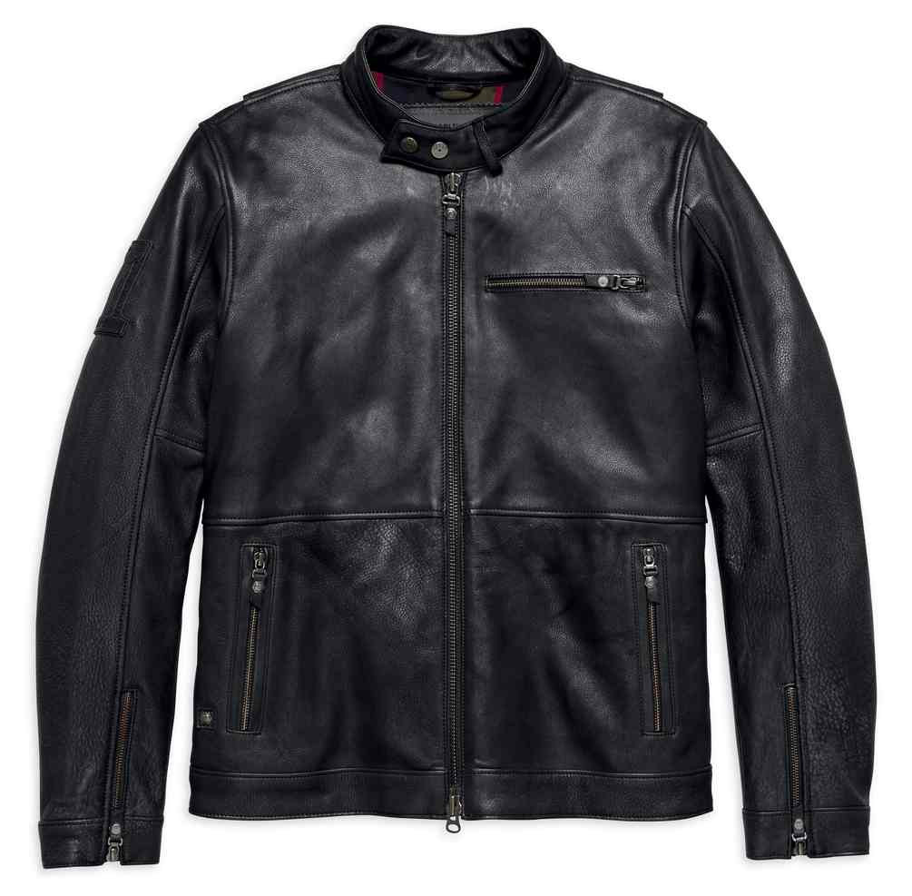 Harley-Davidson® Men's #1 Skull Slim Fit Leather Jacket, Black 98018 ...