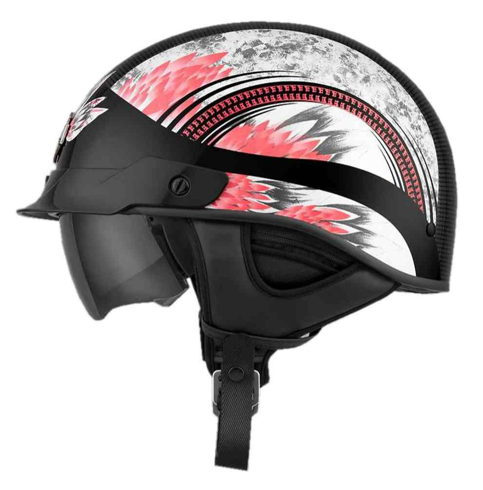 HarleyDavidson® Women's Terrace Dream J03 Half Helmet, Black & Pink
