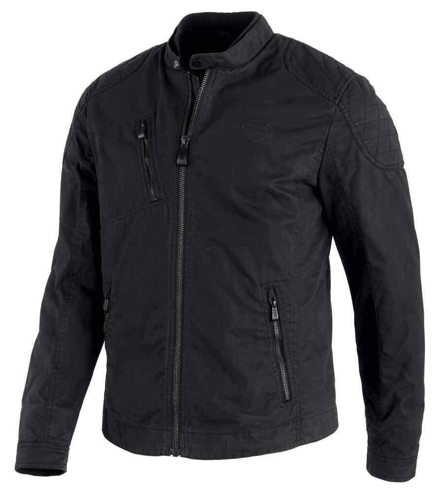 Harley-Davidson® Men's Waxed Canvas Slim Fit Casual Jacket, Black 97498