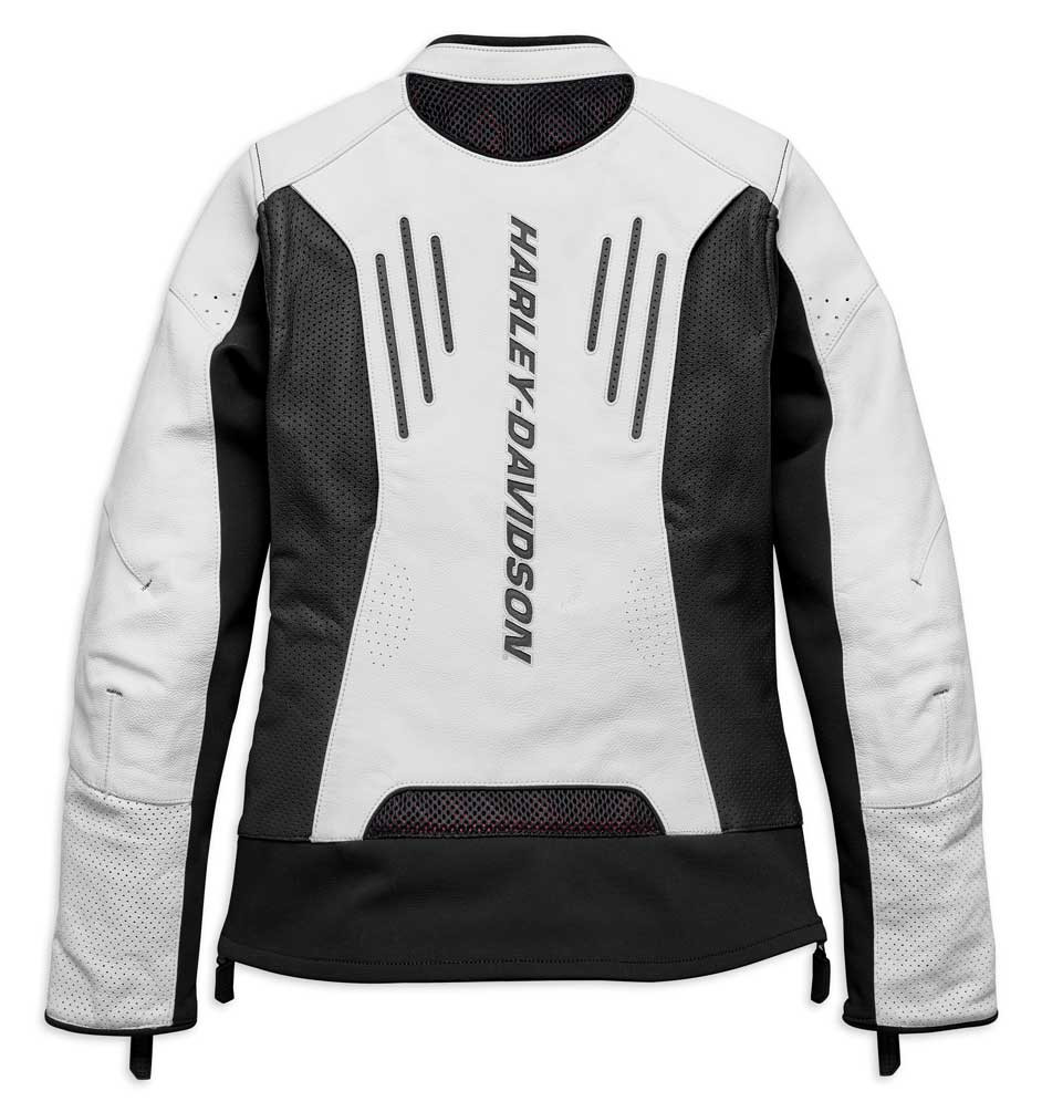 Harley-Davidson® Women's FXRG Perforated Leather Jacket, White 98070 ...