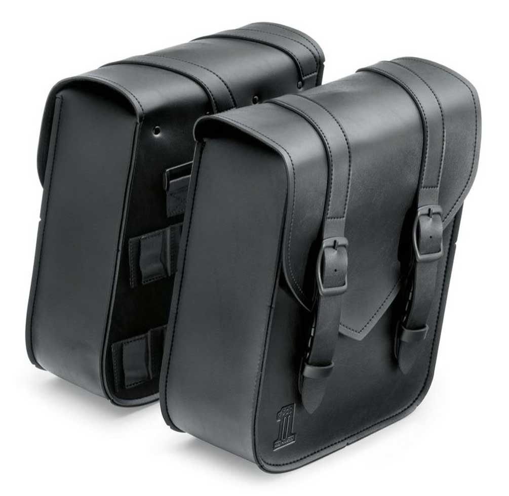 HarleyDavidson® Standard Line Compact ThrowOver Saddlebags Black