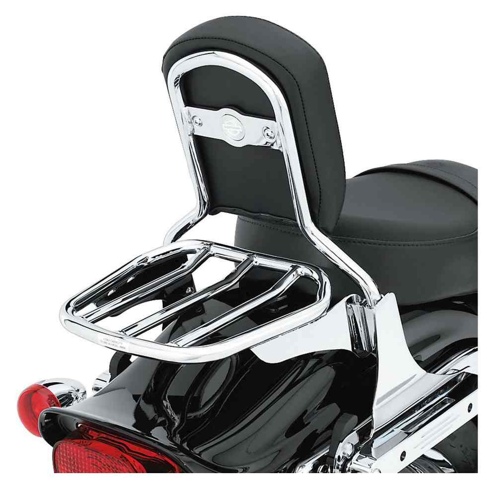 HarleyDavidson® Custom Tapered Sport Steel Luggage Rack Chrome 53953
