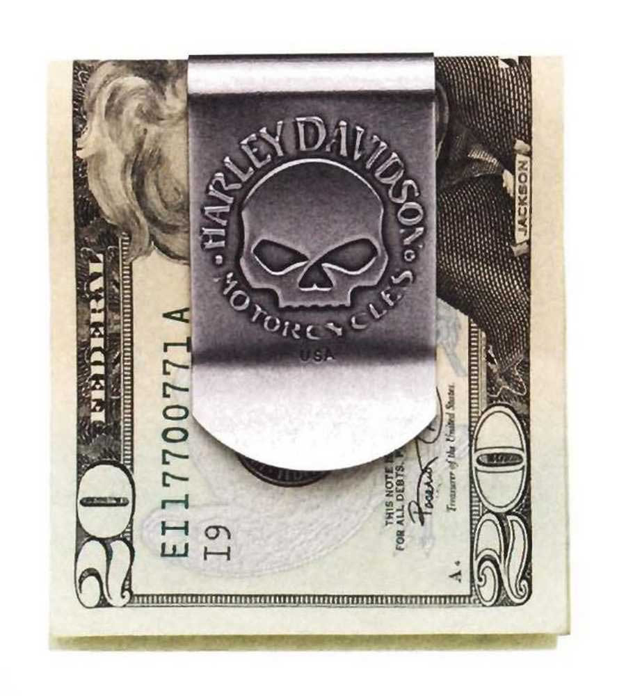 Harley Davidson Men S Skull Money Clip Metal Nickel Finish 99453 - harley davidson men s skull money clip metal nickel finish 99453 06v wisconsin