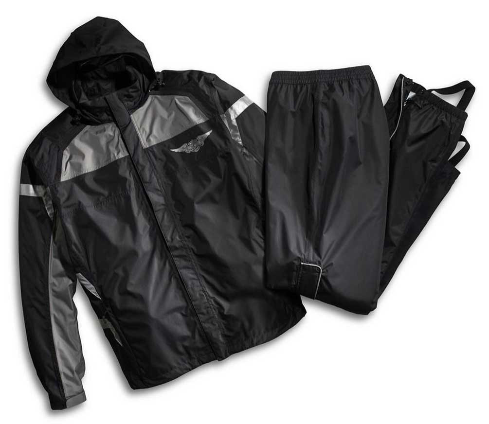 Harley-Davidson® Mens Rain Suit, Full Speed Winged B&S Reflective Suit ...