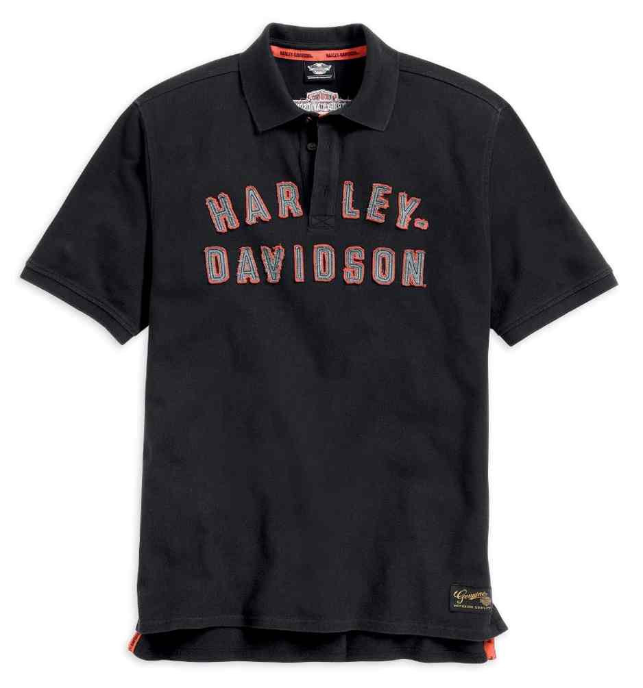 Harley-Davidson® Mens Polo Shirt, Genuine Classics Short Sleeve, Black ...