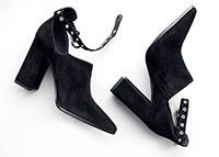 Suede Block Heel boots