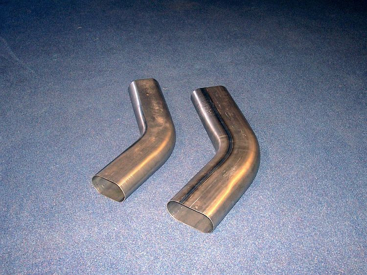 3" Oval 45* mandrel bend Mandrel Bending Solutions