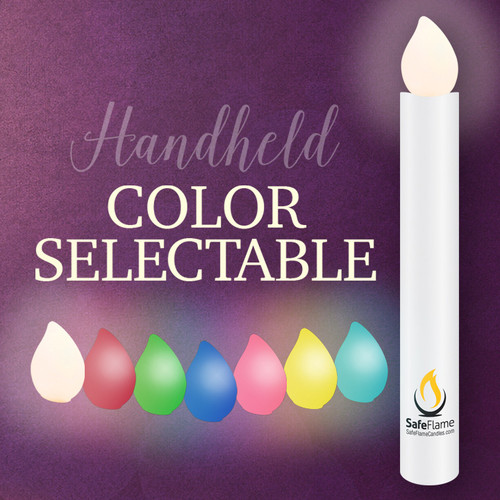 Color Selectable Safe Flame HandHeld Vigil Candles