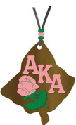 Alpha Kappa Alpha Wood Medallion Tiki