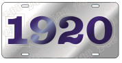 ZPB Year License Plate - Silver