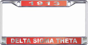 DST Metal Founder License Plate - Silver 