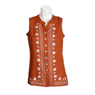 Parsley & Sage Michelle Embroidered Sleeveless Top (3 Colors) (20T58A)