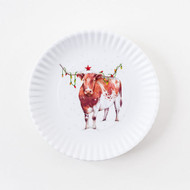 Longhorn Christmas Melamine Plates (Set of 4) (ME0200)