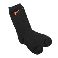 Texas Longhorn Logo Dress Socks (XMDS-BLACK)