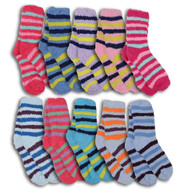 Stripe Fuzzy Socks (10 Styles)(GRIFFINSOCK)