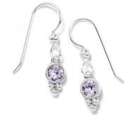 Brighton Smoky Mauve Color Drop French Wire Earrings (JA7403)