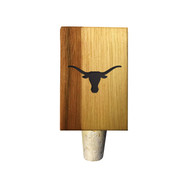 Texas Longhorn Wood Branded Logo Bottle Stopper (UTX-BS)