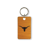 Texas Longhorn Wood Logo Branded Key Chain (UTX-KC)