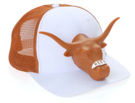 Texas Longhorn 3D Horns Up Trucker Cap (3DBEVO-CAP)