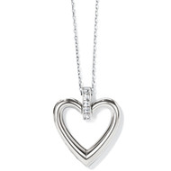 Brighton Spectrum Open Heart Clear Necklace (JM3671)