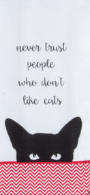 Don't Trust People Who Don't Like Cats Kitchen Towel (R4636)