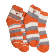 Texas Longhorn Skip Pro Stripe Comfy Fuzzy Socks (Set of 2) (109-2PCK)