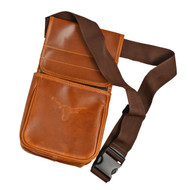 Texas Longhorn Black Hills Leather Shell Bag (CS595T)