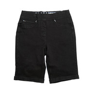Slim-Sation Rolled Cuff Bermuda Shorts (M12715WM) BLK DENIM