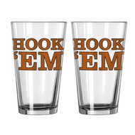 Texas Longhorn Hook 'em Pint Glass (527957)